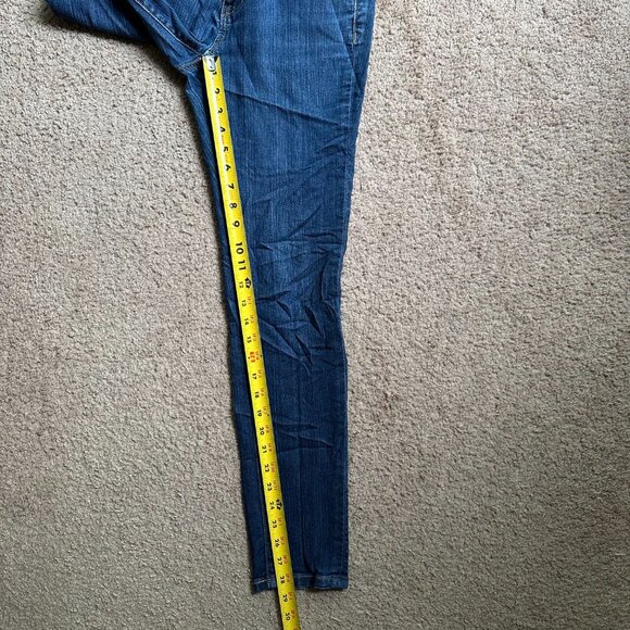 Ann Taylor Loft Jeans Womens 2 Petite 28x28 Modern Skinny Mid Rise Blue Denim - Picture 10 of 14